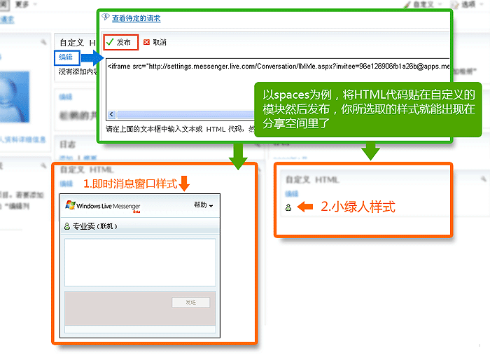 msn����ͨ�淨���� ��δ����Լ���msn����ͨHTML����