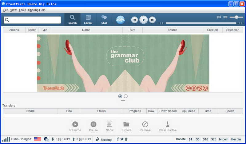 p2p�ļ���������(FrostWire)5.6.9 �ٷ���ʽ��