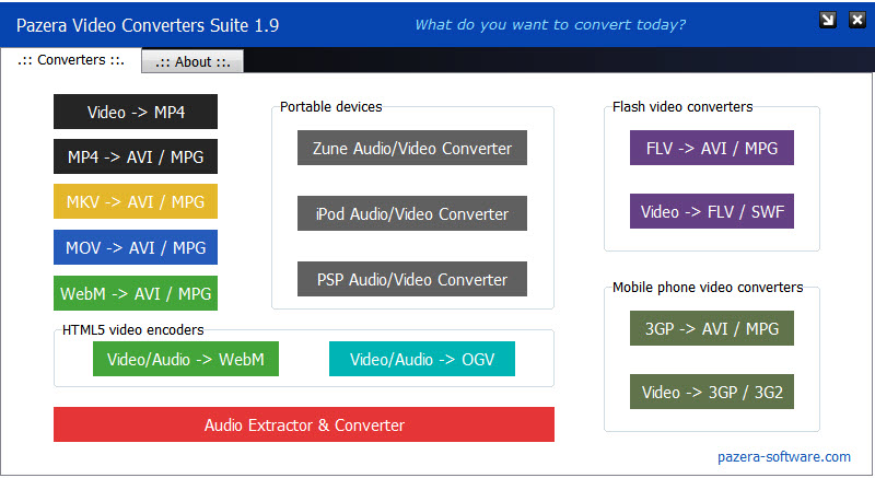 视频工具套装(Pazera Video Converters Suite)2.5.213.1