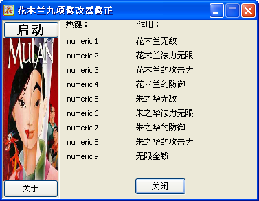 花木兰九项属性修改器修正版