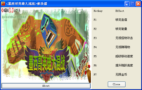 墨西哥英雄大混战修改器下载+7 绿色版