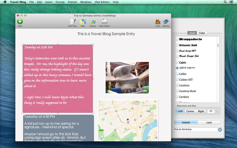 ������־����Travel iBlog for Mac1.60 �ٷ���