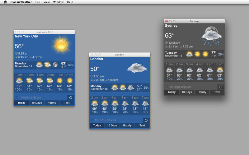 ��������ClassicWeather for Mac1.3.4 �ٷ���