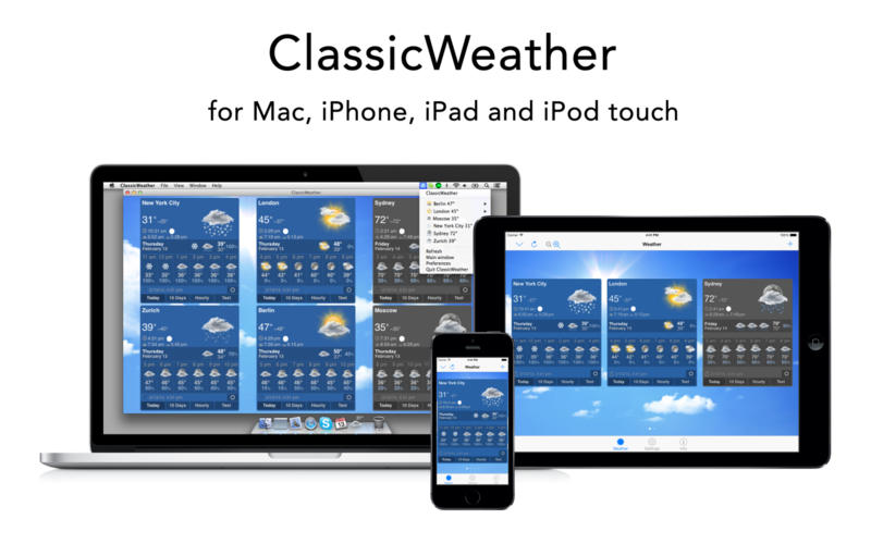 ��������ClassicWeather for Mac1.3.4 �ٷ���
