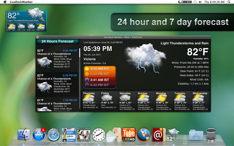 ������ͷLive Dock Weather for Mac2.6 �ٷ���