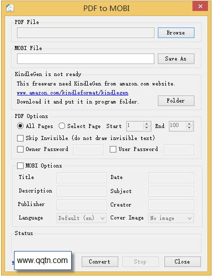 ������ת����(PDF to MOBI)1.0