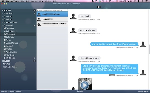 iBackup Viewer for Mac����3.54 (iPhone��iPad���ݹ���)