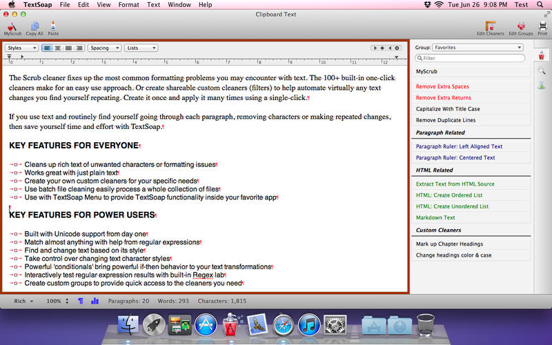 �ı���ʽ��������TextSoap for Mac7.4.3 �ٷ���