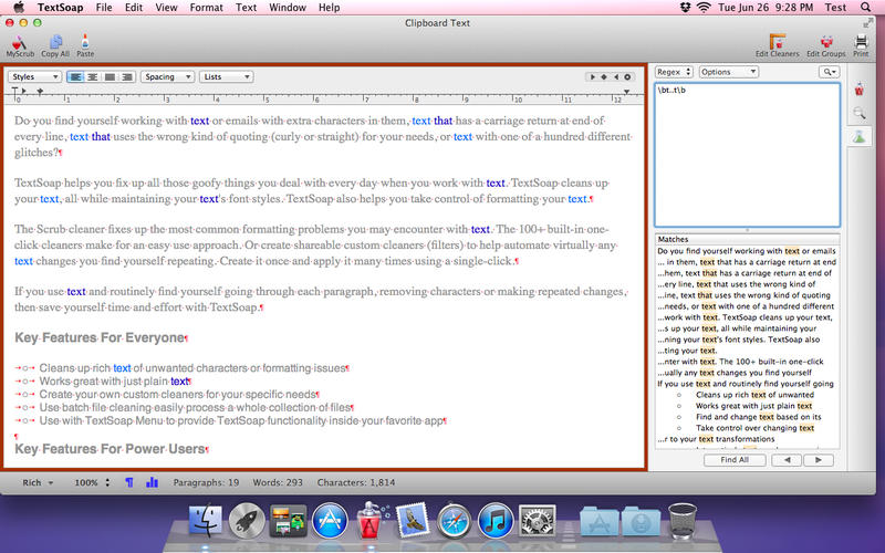 �ı���ʽ��������TextSoap for Mac7.4.3 �ٷ���
