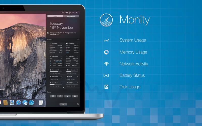 ϵͳ��ؼ�⹤��Monity Mac��1.1 �ٷ���