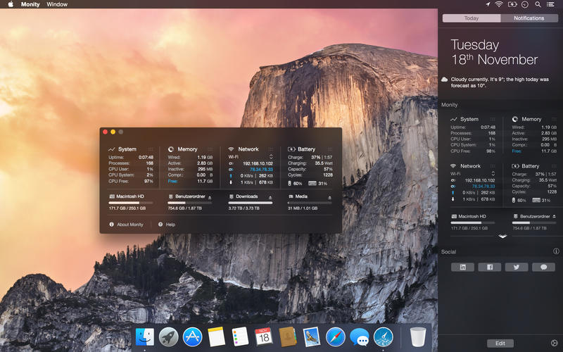ϵͳ��ؼ�⹤��Monity Mac��1.1 �ٷ���