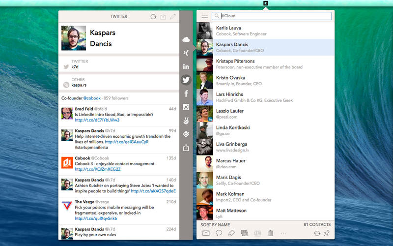 �罻ͨѶ��������Cobook for Mac3.0.8 �ٷ���