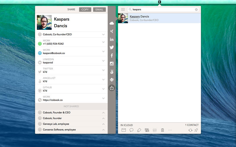 �罻ͨѶ��������Cobook for Mac3.0.8 �ٷ���