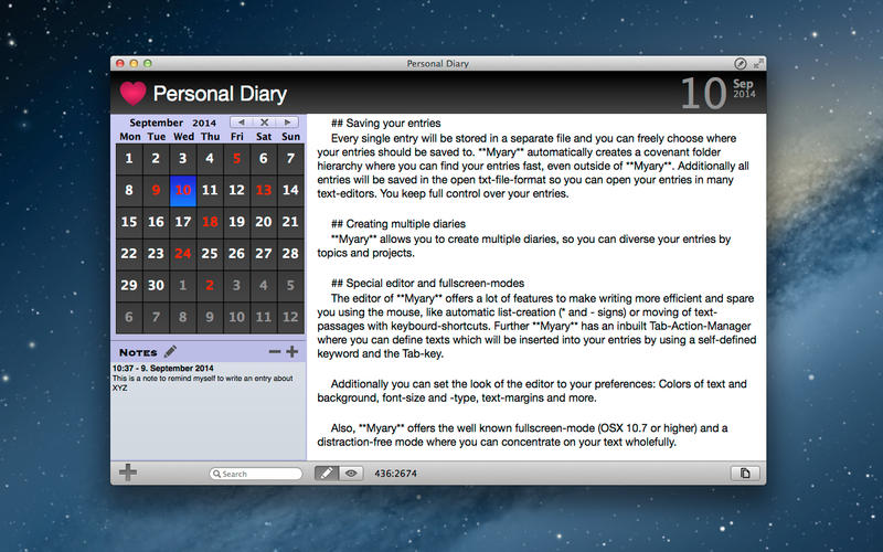 �ҵ��ռ�Myary for Mac1.2.0 �ٷ���