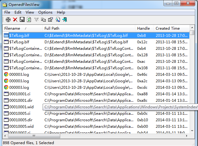 Opened Files View(�鿴ϵͳ���ļ�)1.55 �ٷ���