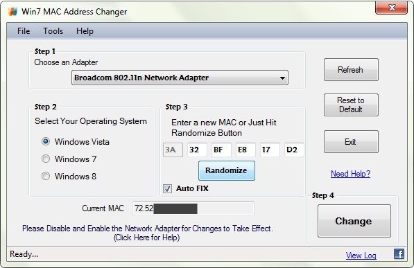 Win7 MAC Address Changer2.0 ��Ѱ�_win7mac��ַ�޸Ĺ���