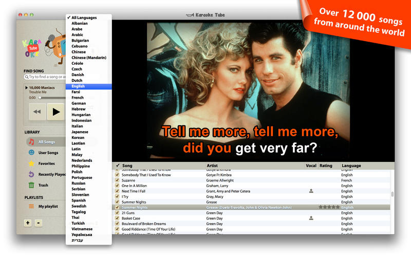 ����OK���� KaraokeTube Mac��1.9 �ٷ���