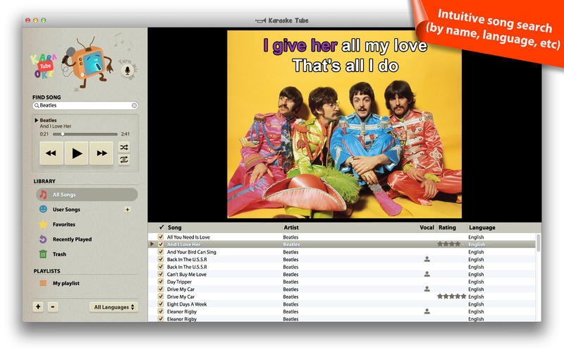����OK���� KaraokeTube Mac��1.9 �ٷ���