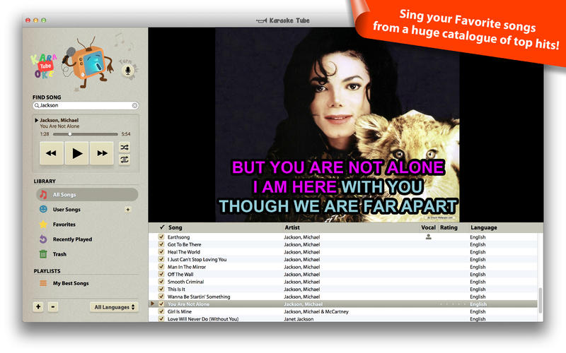 ����OK���� KaraokeTube Mac��1.9 �ٷ���