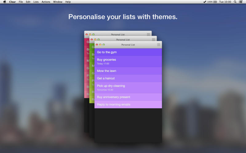 �б���¼Ӧ��Clear for Mac1.1.5 �ٷ���
