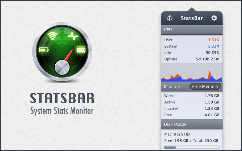 ϵͳ���̼�� StatsBar for Mac1.9 �ٷ���