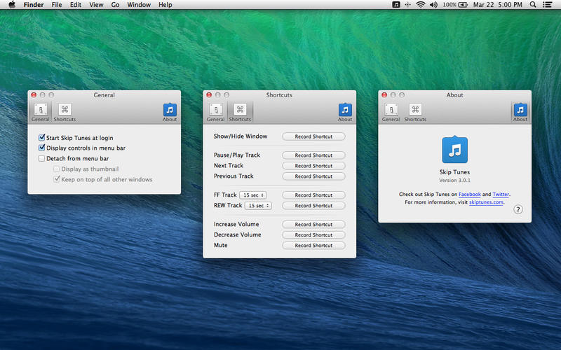 �˵�������Skip Tunes for Mac3.0.1 �ٷ���