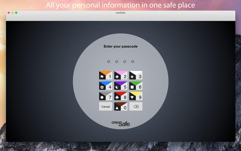 oneSafe for Mac��ȫ����1.5.2 �ٷ���