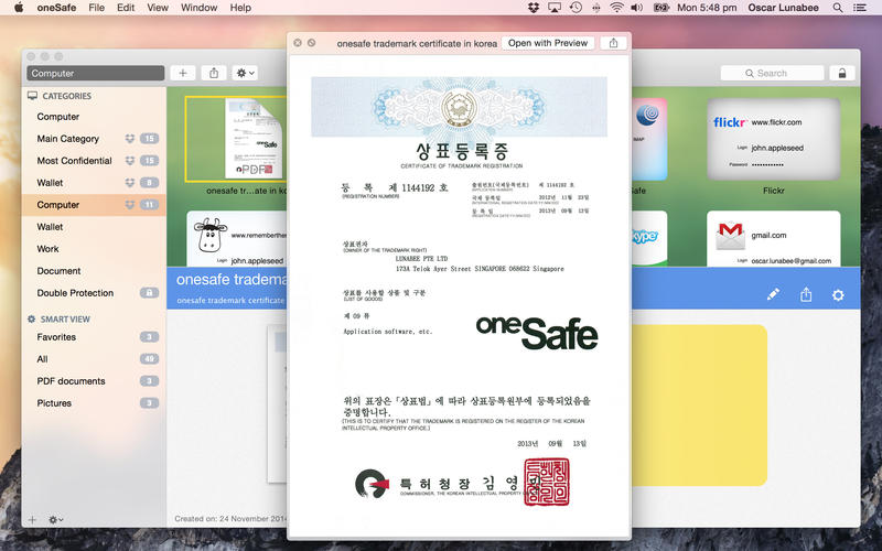 oneSafe for Mac��ȫ����1.5.2 �ٷ���