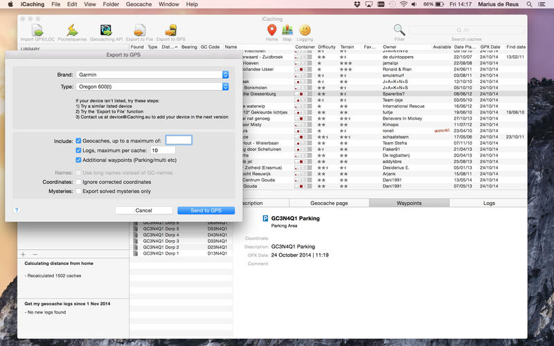 GPX�ļ���������iCaching Mac��4.95 �ٷ���
