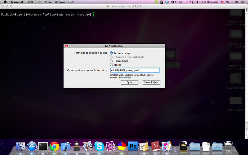 ��ǰĿ¼�����ն�Go2Shell for Mac1.21 �ٷ���