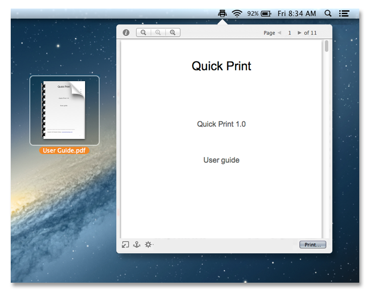 ���ٴ�ӡ����Quick Print Mac��1.0.7 �ٷ���