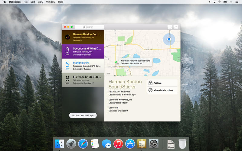 ���׷�ٲ�ѯDeliveries Mac��1.0.2 �ٷ���