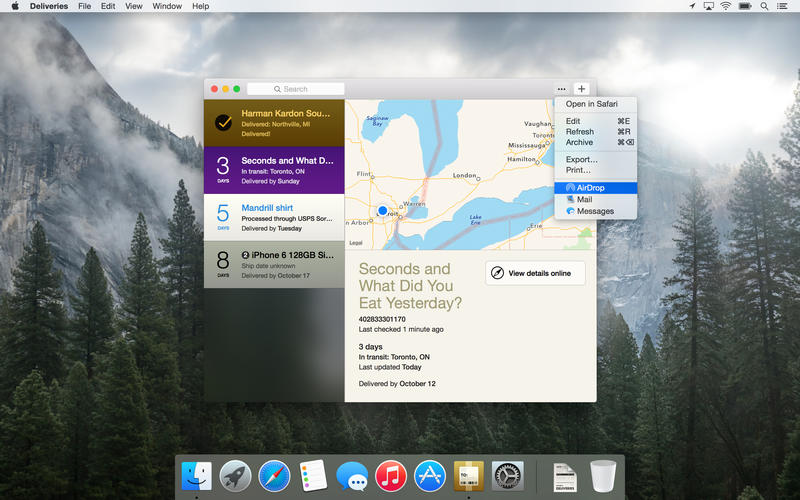 ���׷�ٲ�ѯDeliveries Mac��1.0.2 �ٷ���