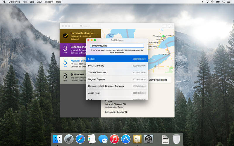 ���׷�ٲ�ѯDeliveries Mac��1.0.2 �ٷ���