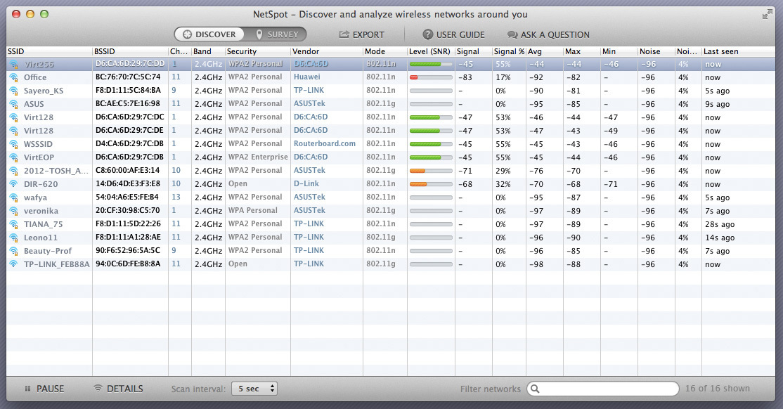 NetSpot Mac��(���߼�⹤��)2.5 �ٷ���