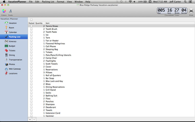 VacationPlanner for Mac2.0 �ٷ���