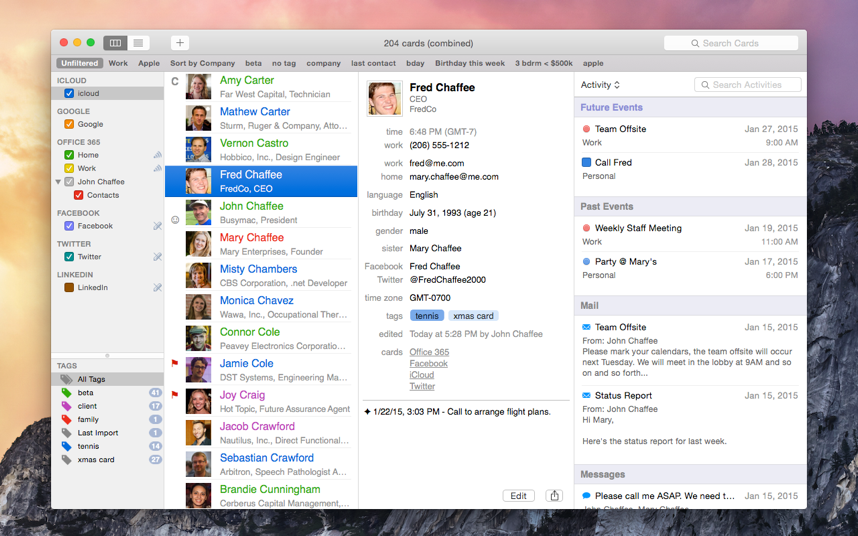 ��ϵ�˹���BusyContacts for Mac1.0