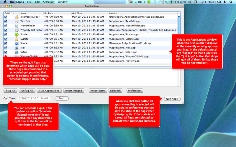 һ���˳�����QuitsApps Mac��1.1.3