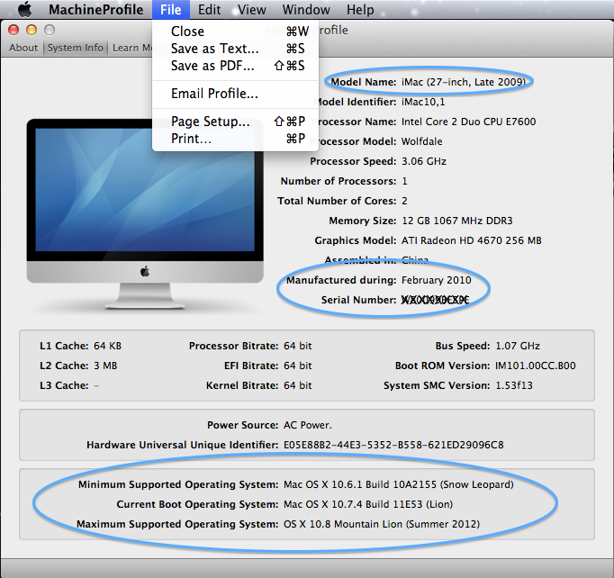 MachineProfile for Mac(ƻ������ϵͳ��Ϣ�鿴����)1.0.22