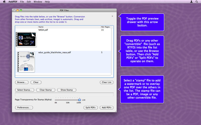PDF�ļ�����AddPDF for Mac1.0.9