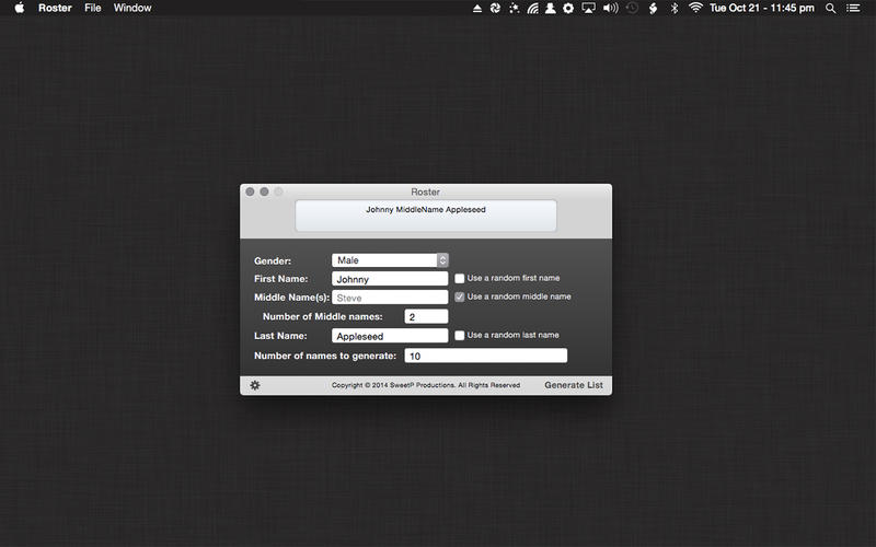 Roster for Mac1.2 �ٷ���