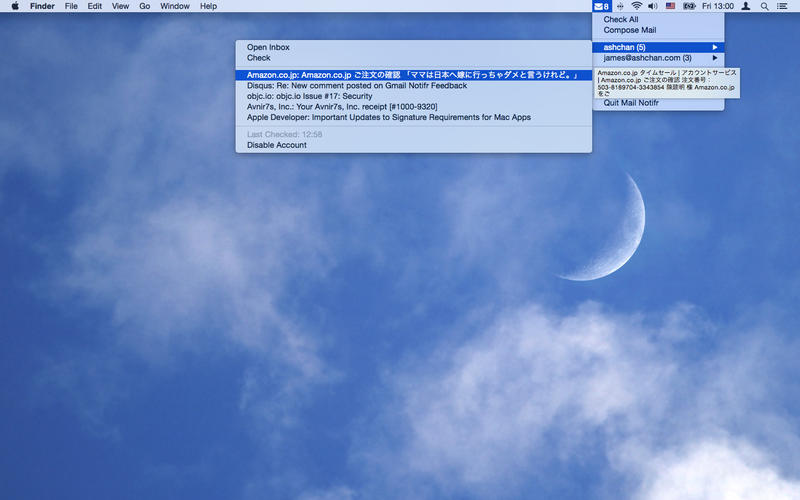 Mail Notifr for Mac1.3.3 ���İ�