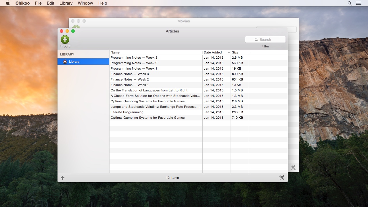 Chikoo for Mac�ļ�����1.1